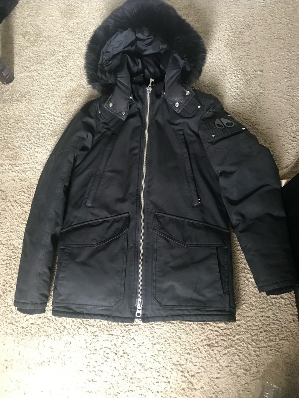 MOOSE KNUCKLES 'PEARSON' FUR HOODED COAT